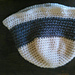 Brimmed Two tone Cloche pattern 