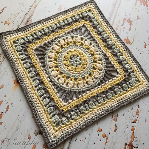 Medium Flower Wheel Coaster Square photo 3