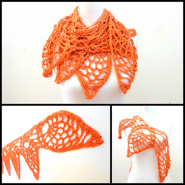 Ravelry Pretty Pineapple Scarf pattern by A la Sascha