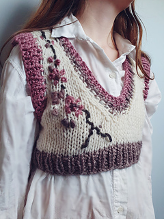 we added embellishment to this version (not included in pattern instructions)