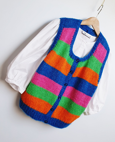 Dopamine Stripe Waistcoat