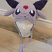 Espeon crochet beanie pattern