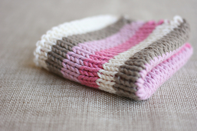 Neapolitan Ice Cream Washcloths / Dishcloths
