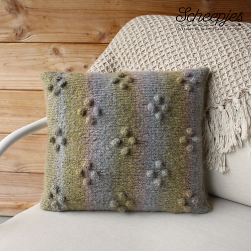 Ravelry: Bobble Pop Cushion Cover pattern by Sian Brown Knitwear Design