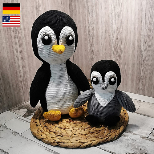 Ravelry: Peaches the penguin with baby XXL pattern by Jacqueline