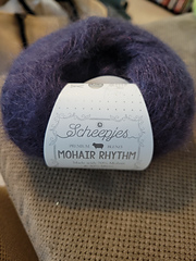 Scheepjes Mohair Rhythm 25g - 671 Quickstep, Viola - Filato Di Mohair E Microfibra Per Uncinetto E Maglieria (Pizzo) - 2