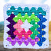 Log Cabin Granny Square pattern 