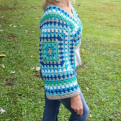Ravelry: Two Granny Square Pullover Sweater pattern by Christa Lynn