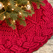 Cable Braid Christmas Tree Skirt pattern