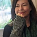 Lilac Fingerless Mittens pattern 