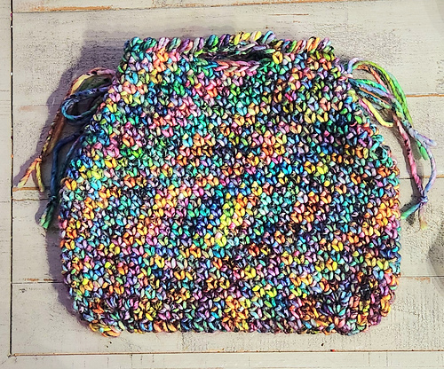 XL upcycled fabric bag photo 2