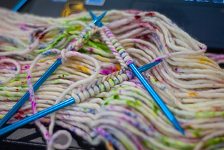 Just cast on before I'd even joined the stitches, but I just love this yarn.