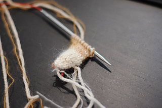 Through the first page of the pattern and just added in the orange. I'm VERY pleased with how nice it looks together!!!