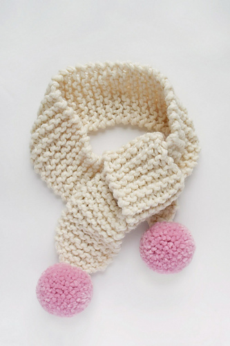 Ravelry: Kids Pom Pom Scarf pattern by Destiny Meyer