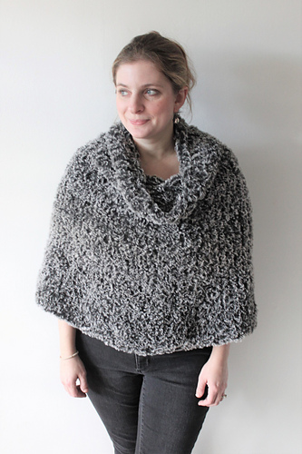 Faux Fur Poncho