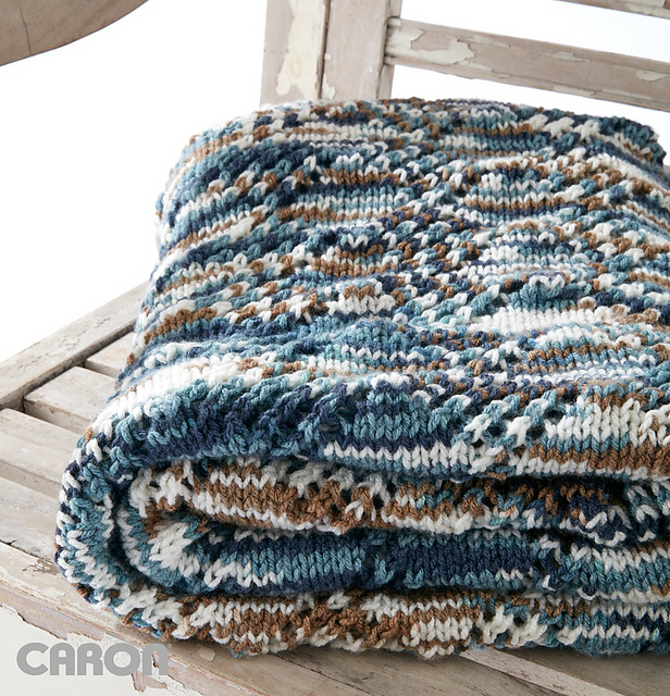 Ravelry Crystal Lace Blanket pattern by Yarnspirations Design Studio