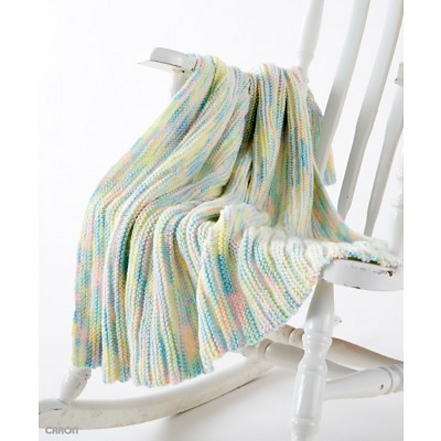 Ravelry little ridges baby blanket pattern by yarnspirations design studio