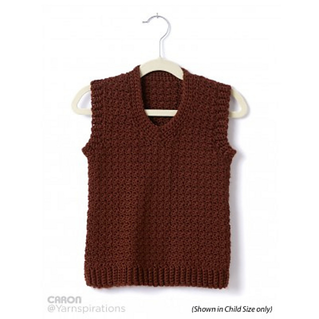 v neck crochet vest