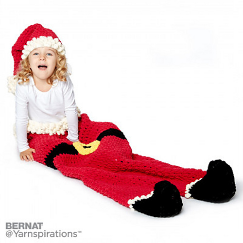 Dear Santa Crochet Snuggle Sack & Hat photo 2