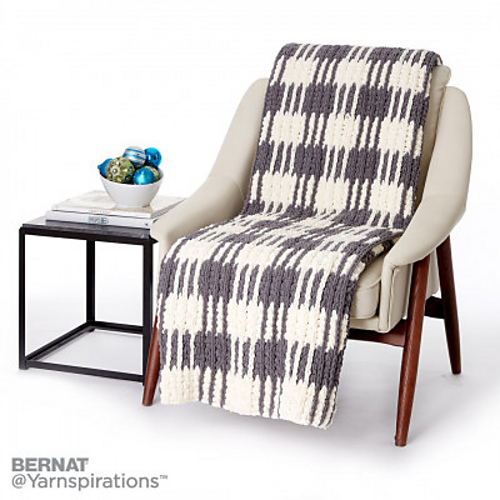 Gingham Plaid Afghan photo 1