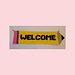 Welcome Pencil Banner pattern 