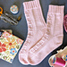 Quilted Cosmos Socks pattern 