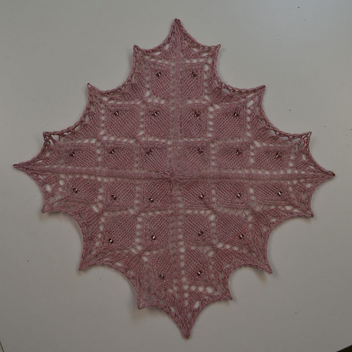 Ravelry: Luxury Beaded Pocket Square pattern by Sharon Mooney
