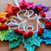 Rainbow Holly Garland pattern 