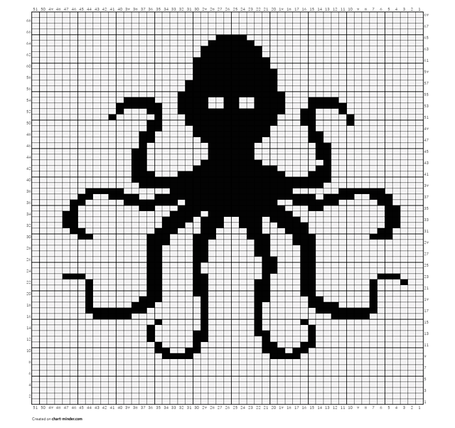 Ravelry: Simple Octopus Chart pattern by Tea Bercek