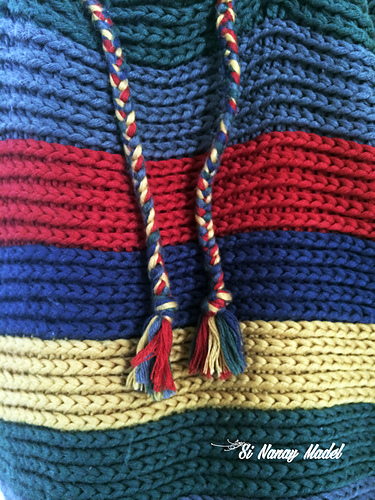 Over-sized Striped Market Bag photo 2