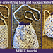 Granny Square purse to backpack tutorial photo 3