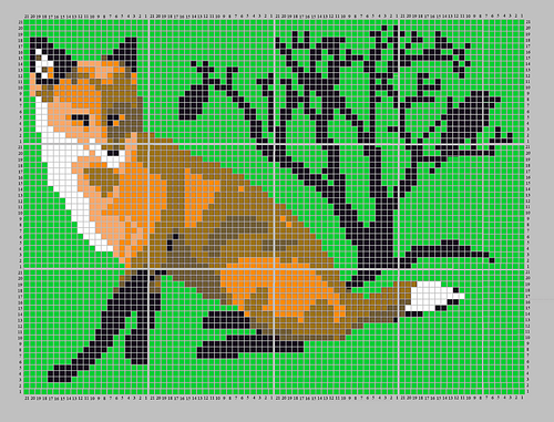 Ravelry: Fox Charts pattern by Melanie Nordberg