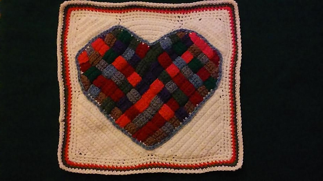 Large lattice Scrappy Heart