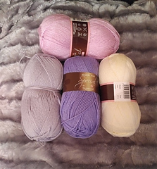 4 of the 5 yarns I will be using