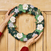 Christmas Roses Wreath pattern 