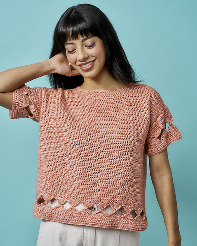 Boxy Scallop Top