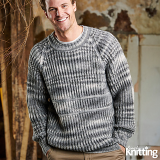 easy knitting patterns for mens jumpers