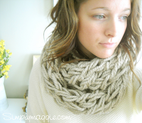 Arm Knit Infinity Scarf - Simply Maggie