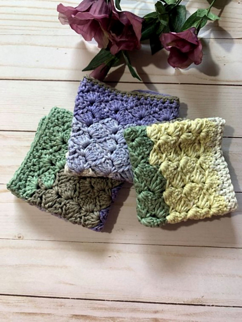 Waterlily Cotton Washcloth