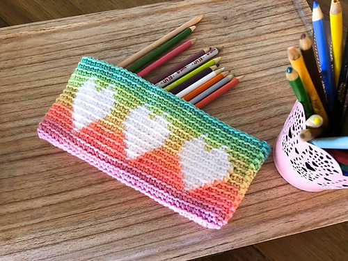 Tapestry Heart Pencil Case photo 1