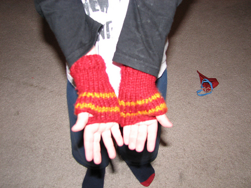Hogwarts Fingerless House Gloves photo 1
