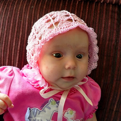 Petals and Shells Baby Bonnet photo 1