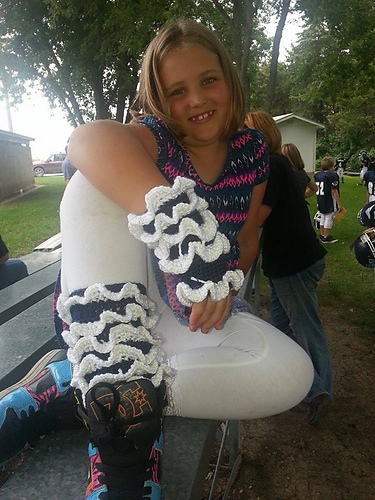 RuffleDawg Mini Skirt; Gloves & Leg Warmers photo 3