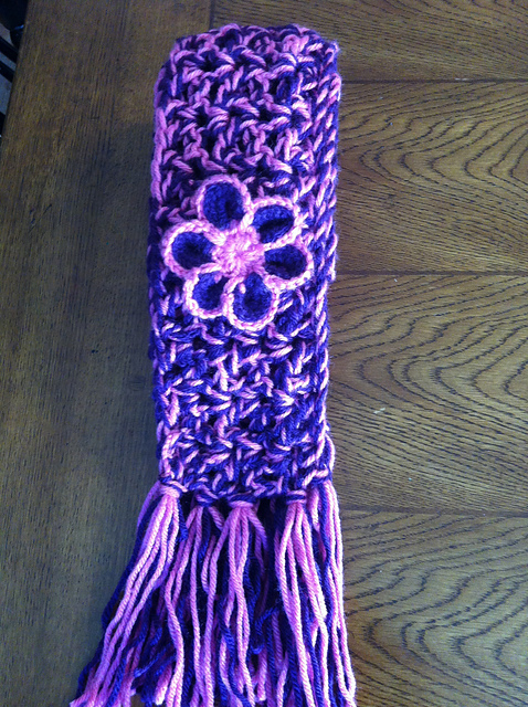Ravelry: 2 Color Crochet Scarf Pattern pattern by Smilegirl