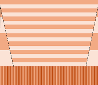lower front, with the big stripes of the back showing at the sidelines
