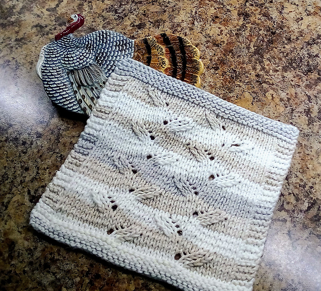 Ravelry Ears of Corn Dishcloth pattern by Freda