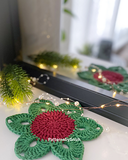 Christmas Flower Coaster