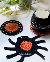 Spider and Web Halloween Coasters