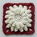 Puffed Petal Granny Square pattern 