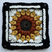 Vintage Sunburst Granny Square pattern 